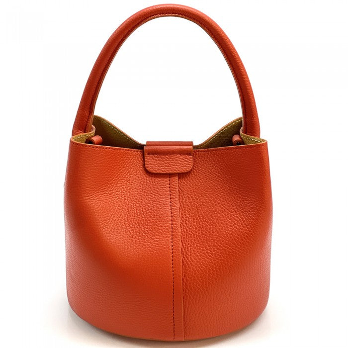 Agostina Leather Bucket Bag