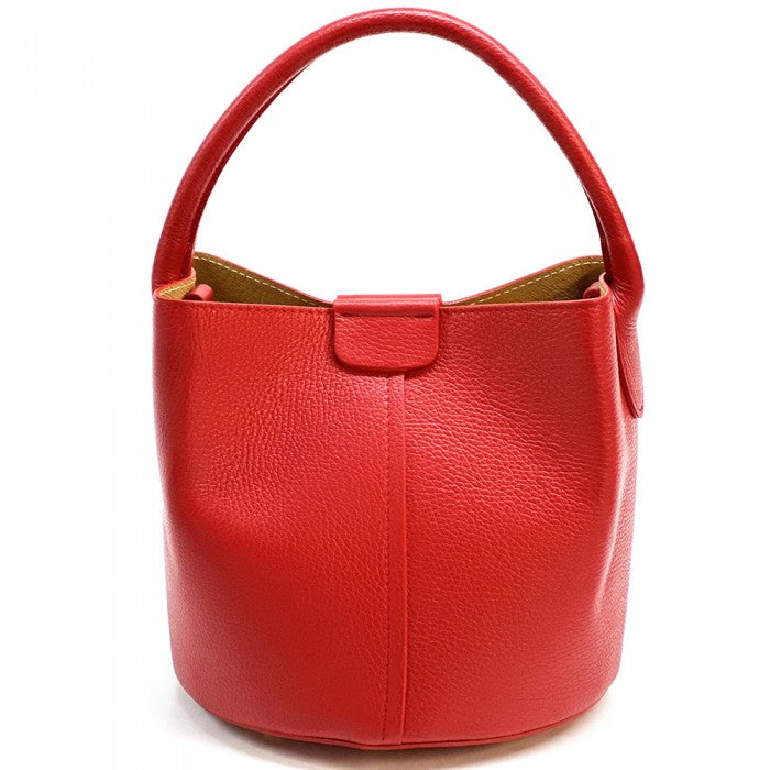 Agostina Leather Bucket Bag