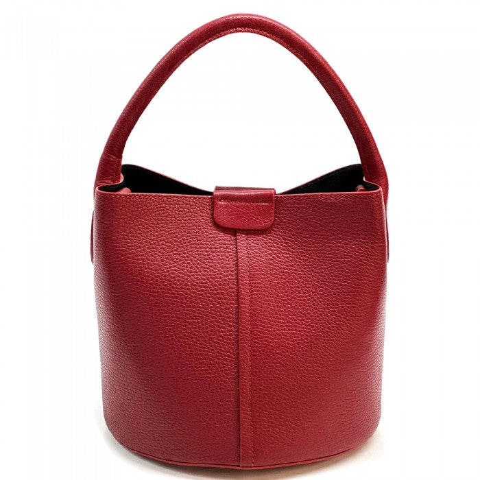 Agostina Leather Bucket Bag