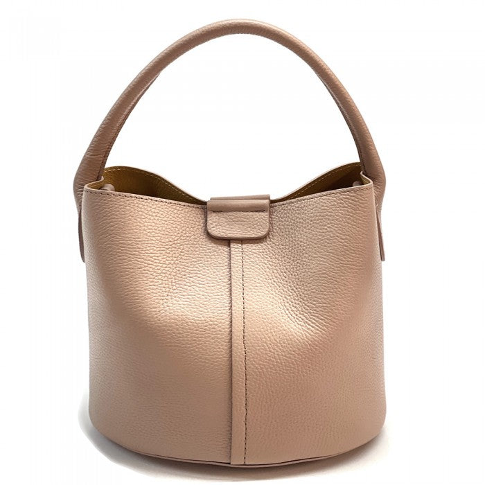 Agostina Leather Bucket Bag