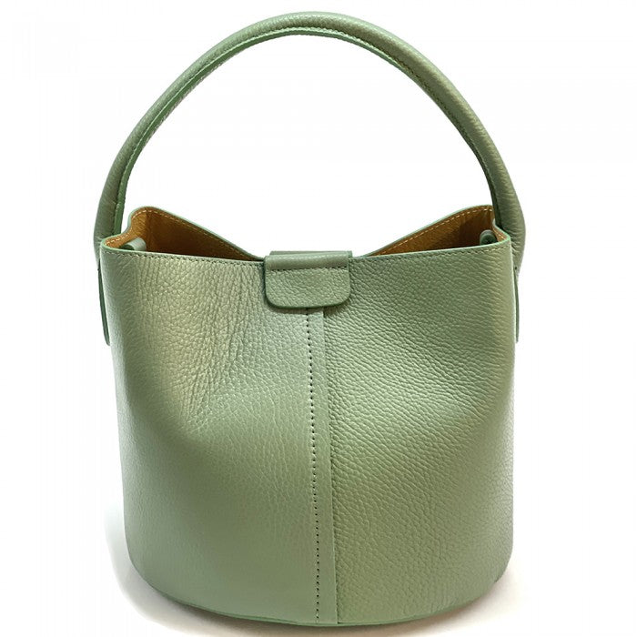 Agostina Leather Bucket Bag