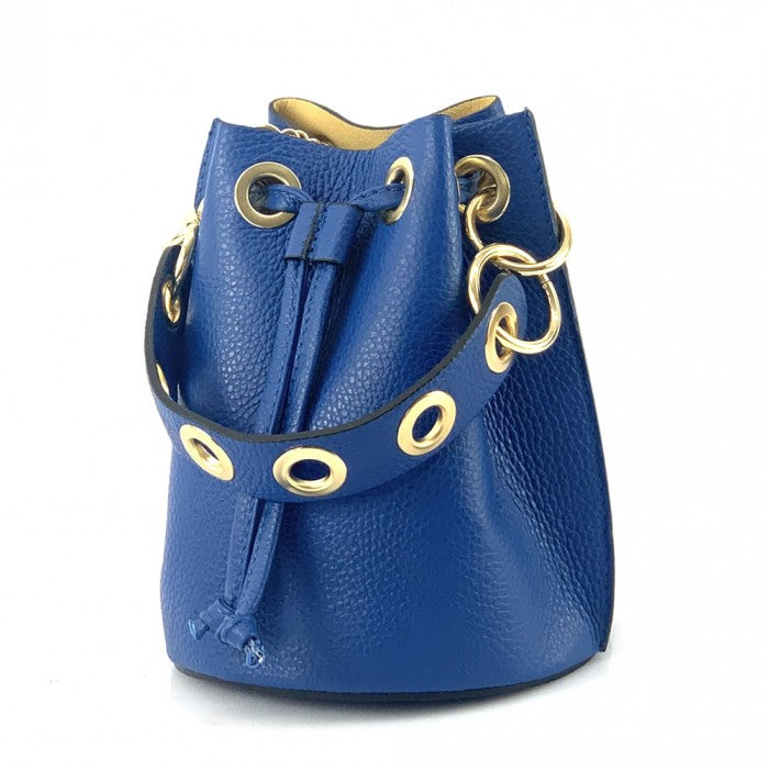 Fiammetta leather bucket bag