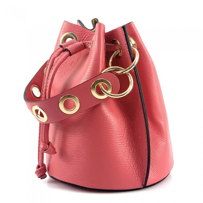 Fiammetta leather bucket bag