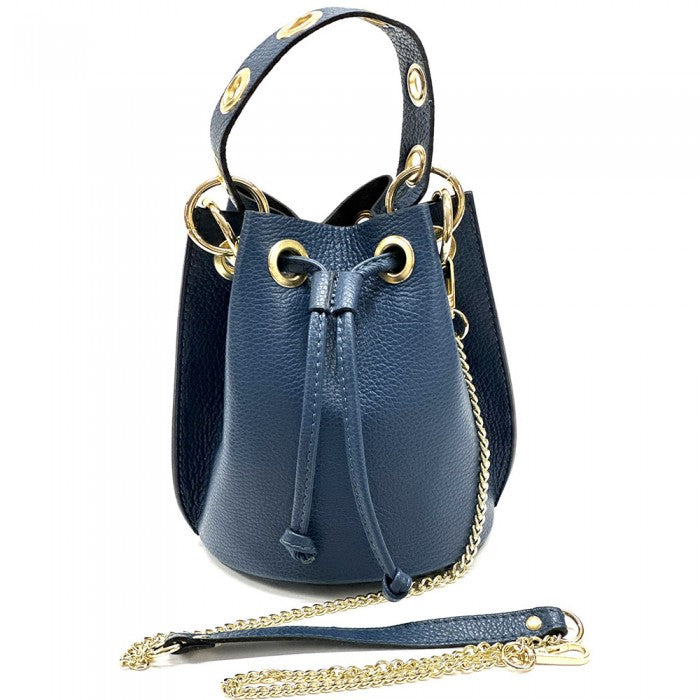 Fiammetta leather bucket bag