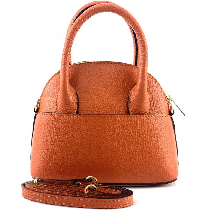 Sac coquillage en cuir italien Fabrizia