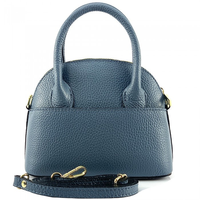 Sac coquillage en cuir italien Fabrizia