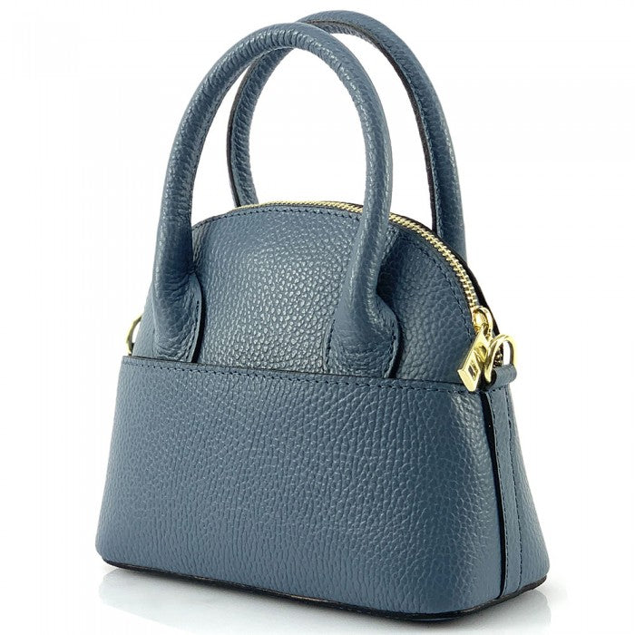 Sac coquillage en cuir italien Fabrizia