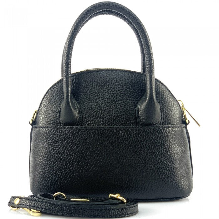 Sac coquillage en cuir italien Fabrizia