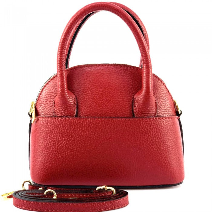 Sac coquillage en cuir italien Fabrizia