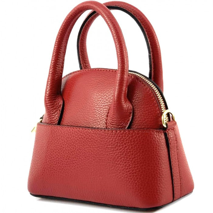 Sac coquillage en cuir italien Fabrizia