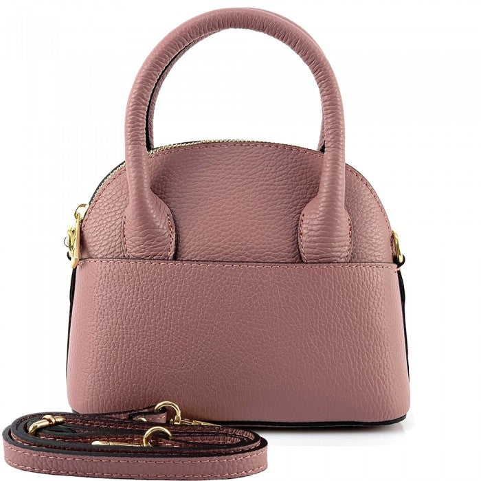 Sac coquillage en cuir italien Fabrizia