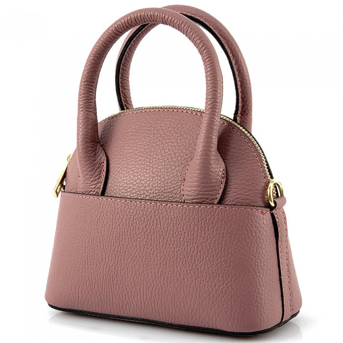 Sac coquillage en cuir italien Fabrizia