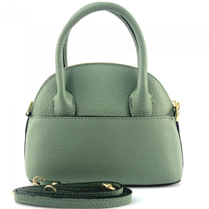 Sac coquillage en cuir italien Fabrizia