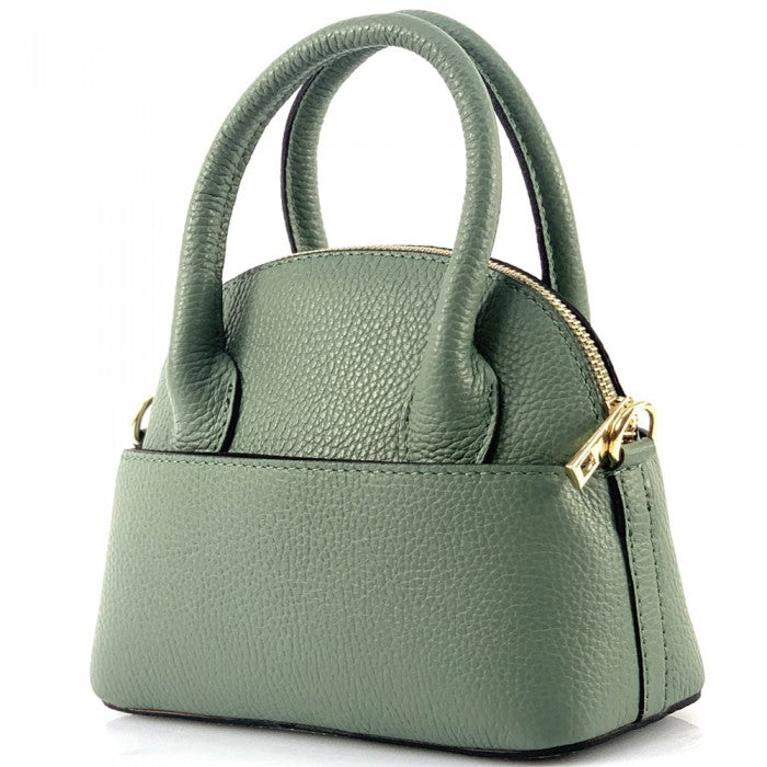 Sac coquillage en cuir italien Fabrizia