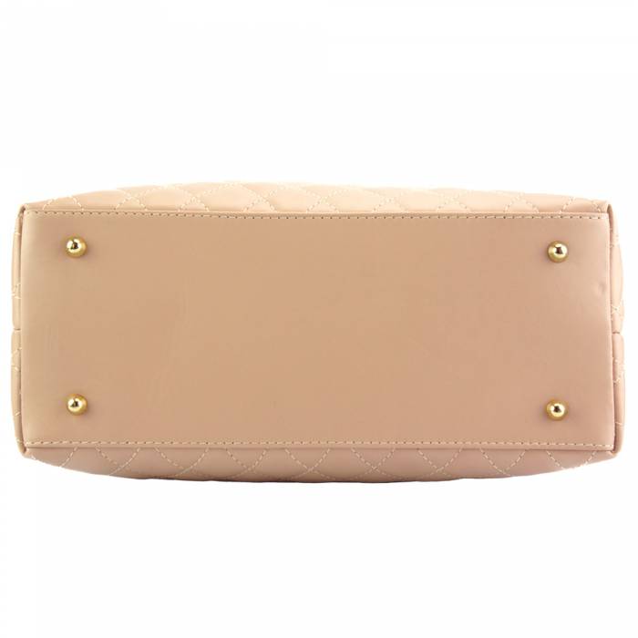 Sac à main matelassé en cuir véritable italien Letizia 