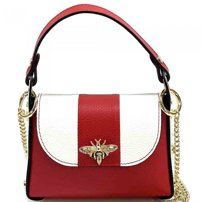 Sac à main Camilla en cuir bicolore